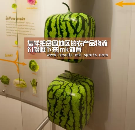 怎样把贫困地区的农产品物流价格降下来|mk体育