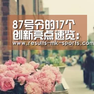 87号令的17个创新亮点速览：mk体育